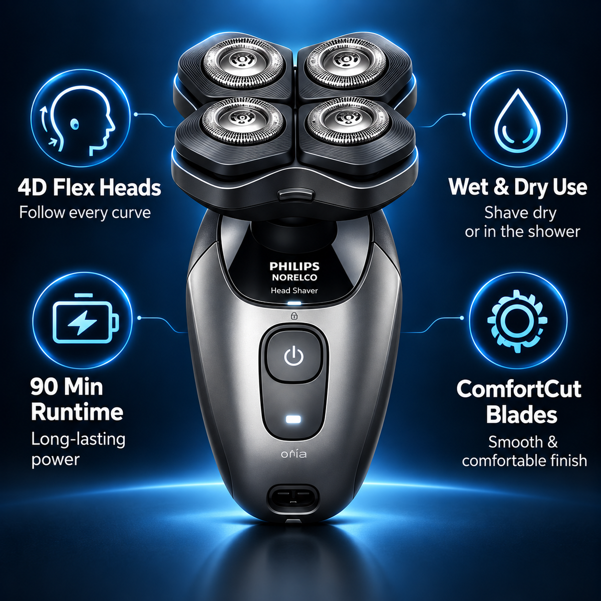 Philips Norelco Head Shaver Pro 7000 Series